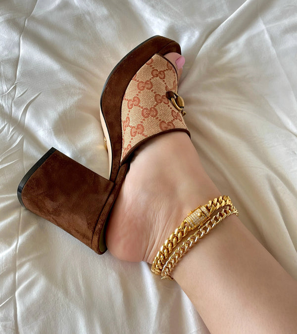 Golide Cuban Link Anklet